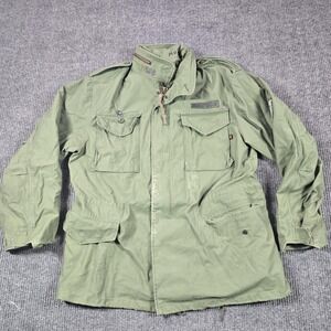 Alpha Industries Coat Men Large Green Cold Weather Field Military 101st Airborne